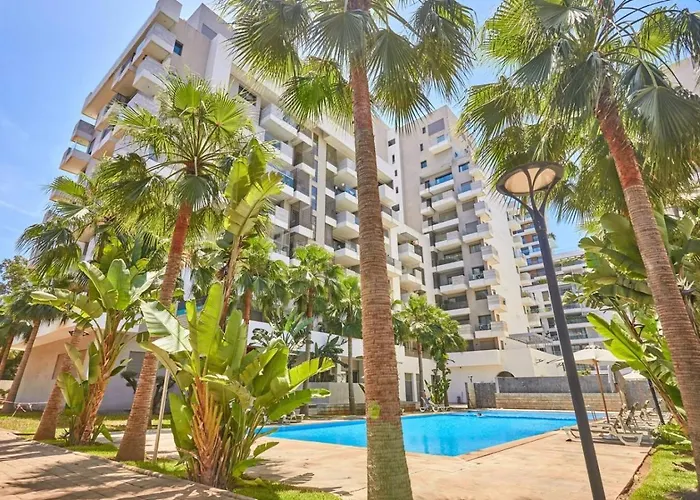Stylish Studio Pool Access Cfc Casablanca 4